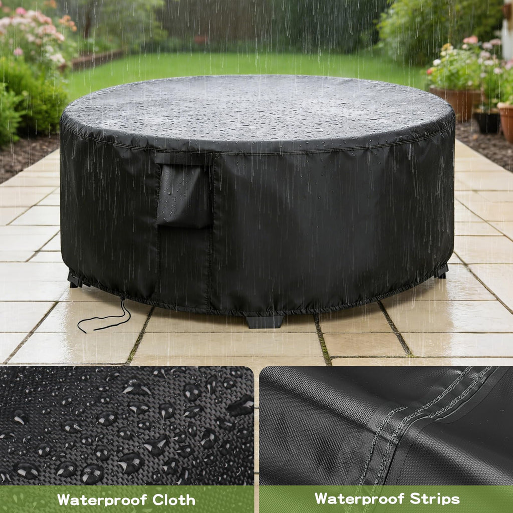 Patio Furniture Cover Round for 48 Inch Outdoor Dinner Table