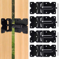 Heavy Duty Self Closing Gate Hinges for Wooden Fences Gates, 90 Degree Adjustable Gate Door Hinges Hardware Kit for