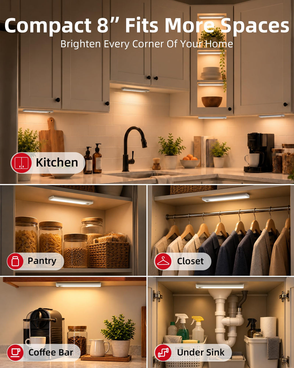 Under Cabinet Lighting, Motion Sensor Light, Closet Lights