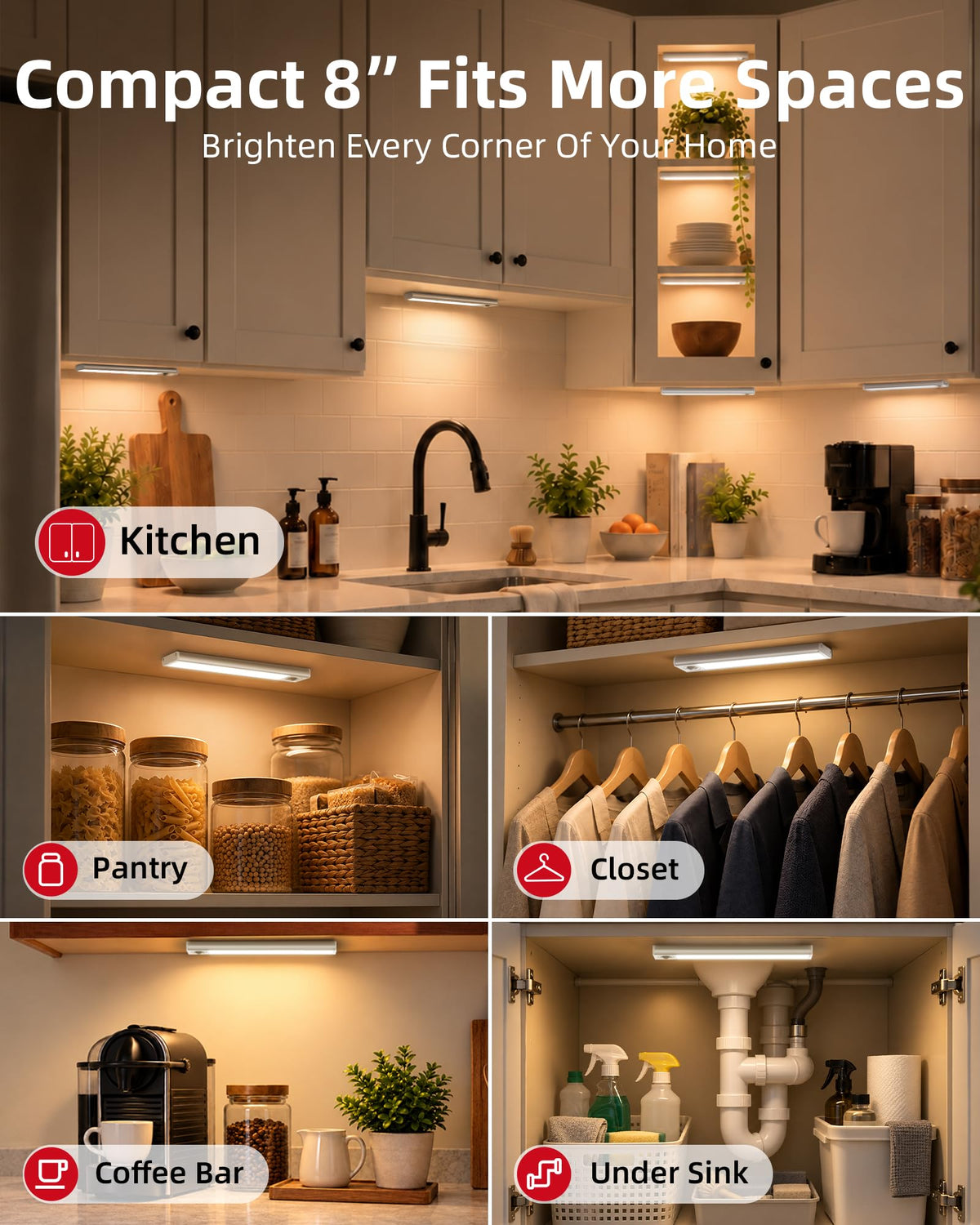 Under Cabinet Lighting, Motion Sensor Light, Closet Lights