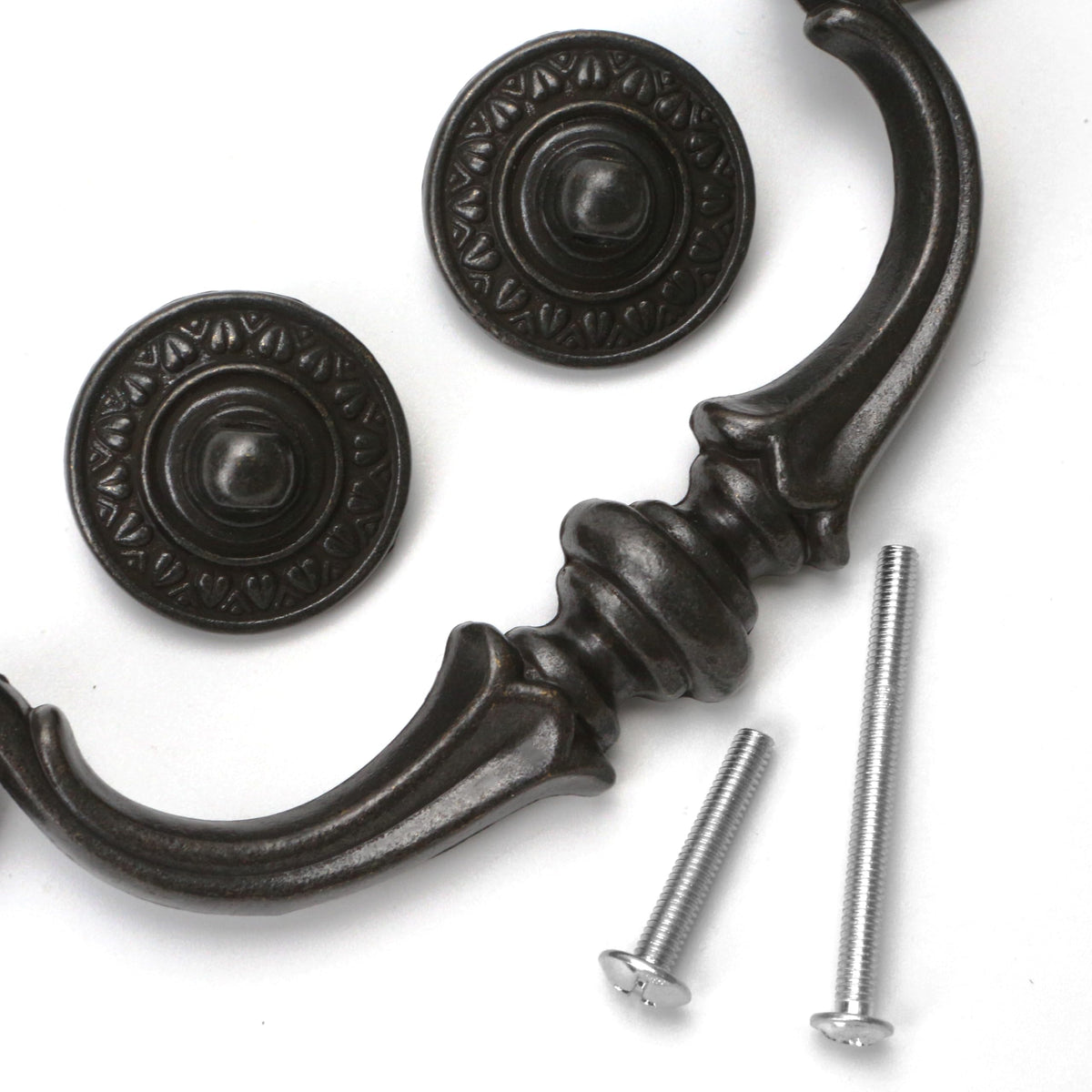 5.5 5 1/2 C-C Inch Drawer Pulls, 2 Pack 140mm Hole Centers Vintage Style Large Drop Bail Handles for Dresser