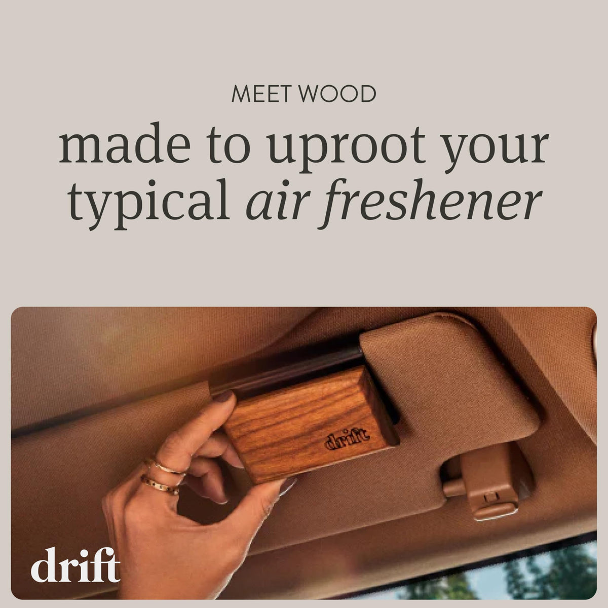 Car Air Freshener - The Original Wood Air Freshener - Car Odor Eliminator - Long Lasting Scent - Clean Ingredients