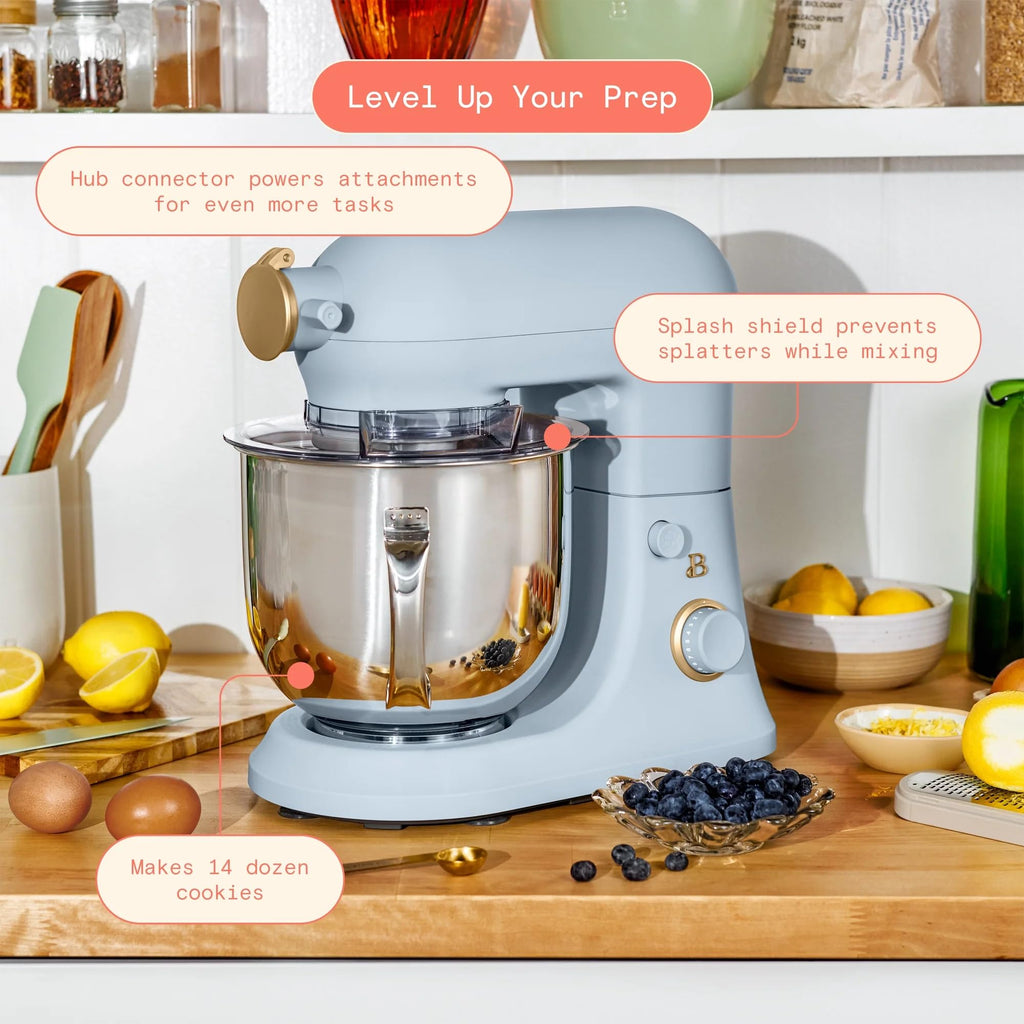 6 Quart Stand Mixer, 600W Tilt-Head Electric Kitchen Mixer with 12 Speeds, Stainless Steel Bowl, Dough Hook, Whisk &