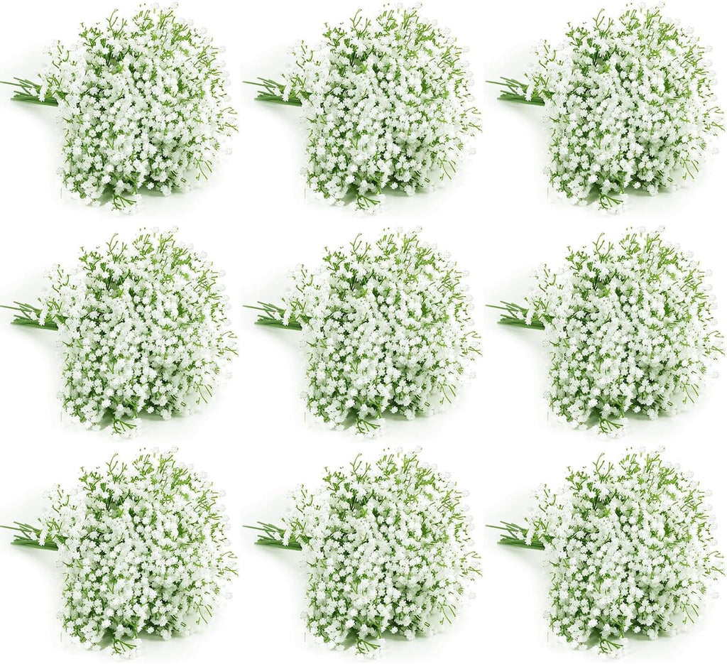 120 Pcs Baby Breath Artificial Flowers Bulk, White Artificial Flowers Artificial Baby Breath Gypsophila Flowers para