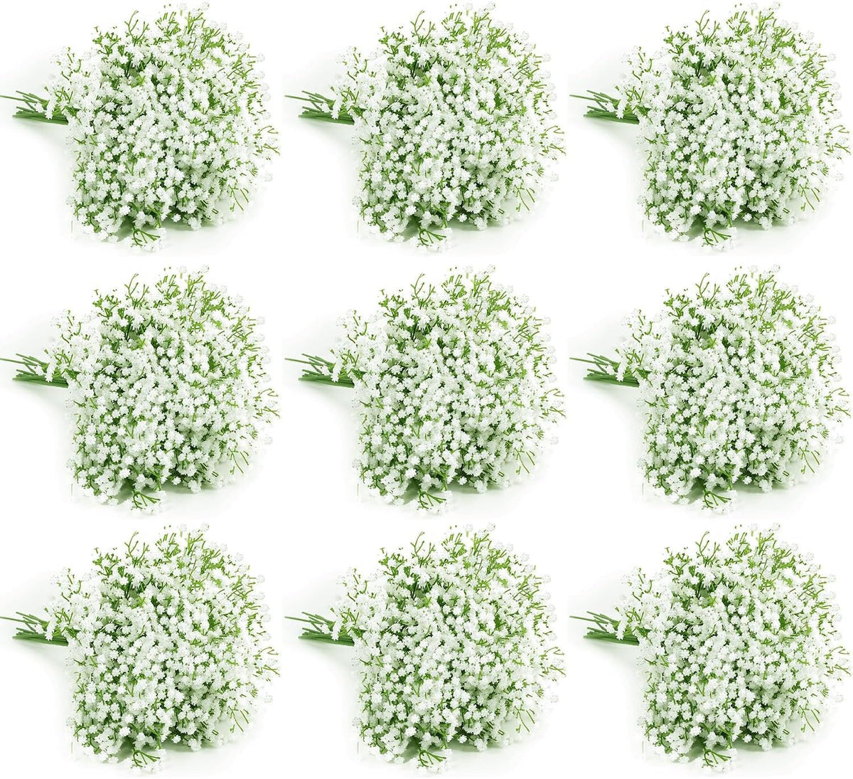 120 Pcs Baby Breath Artificial Flowers Bulk, White Artificial Flowers Artificial Baby Breath Gypsophila Flowers para