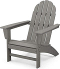 Vineyard Adirondack Chair, Outdoor Patio Furniture, All-Weather Composite, Pool Deck Garden Chair, Made in USA, Slate