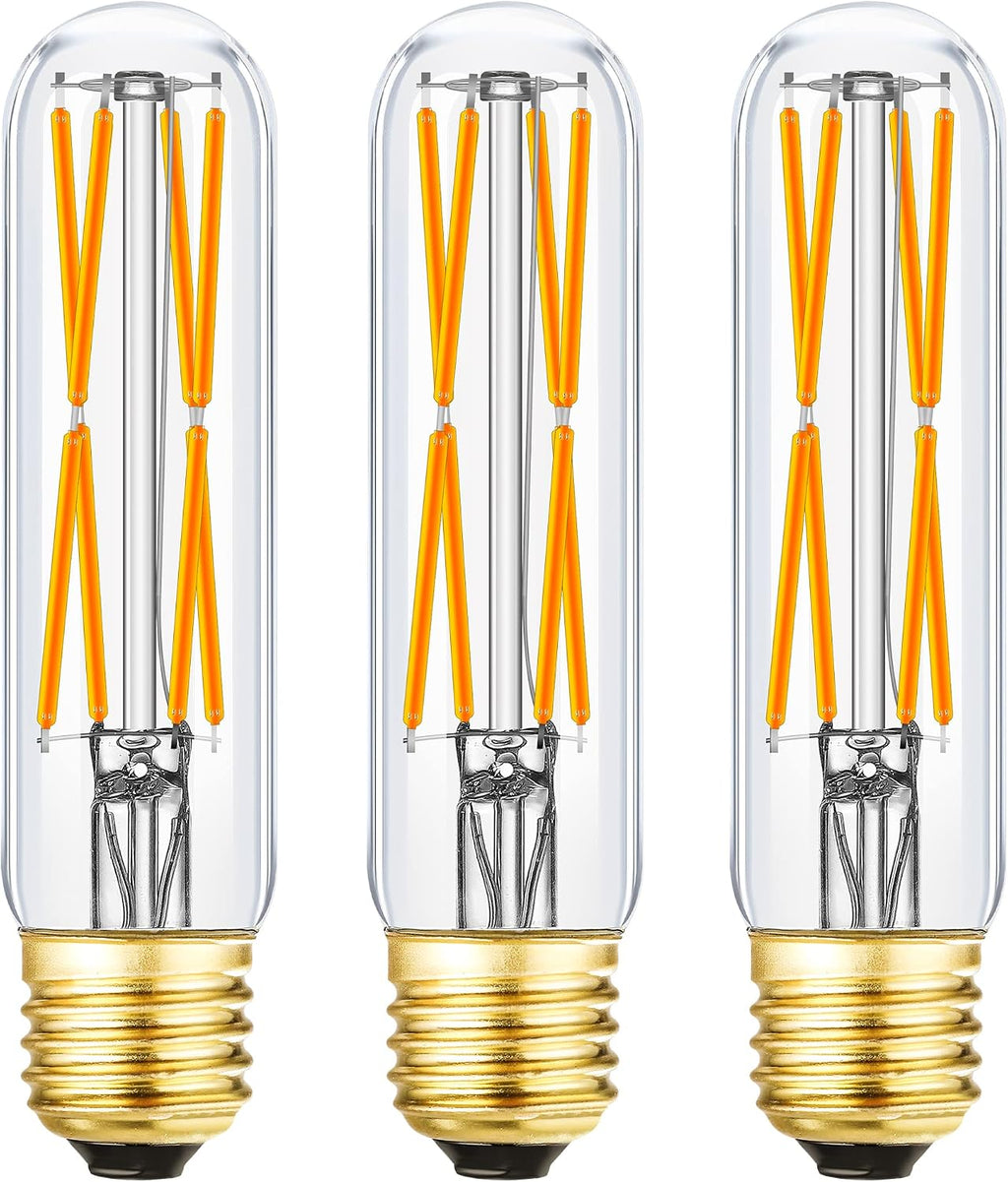 T10 Led Bulb 8W Dimmable E26 Led Tubular Bulbs Soft White 3000K E26