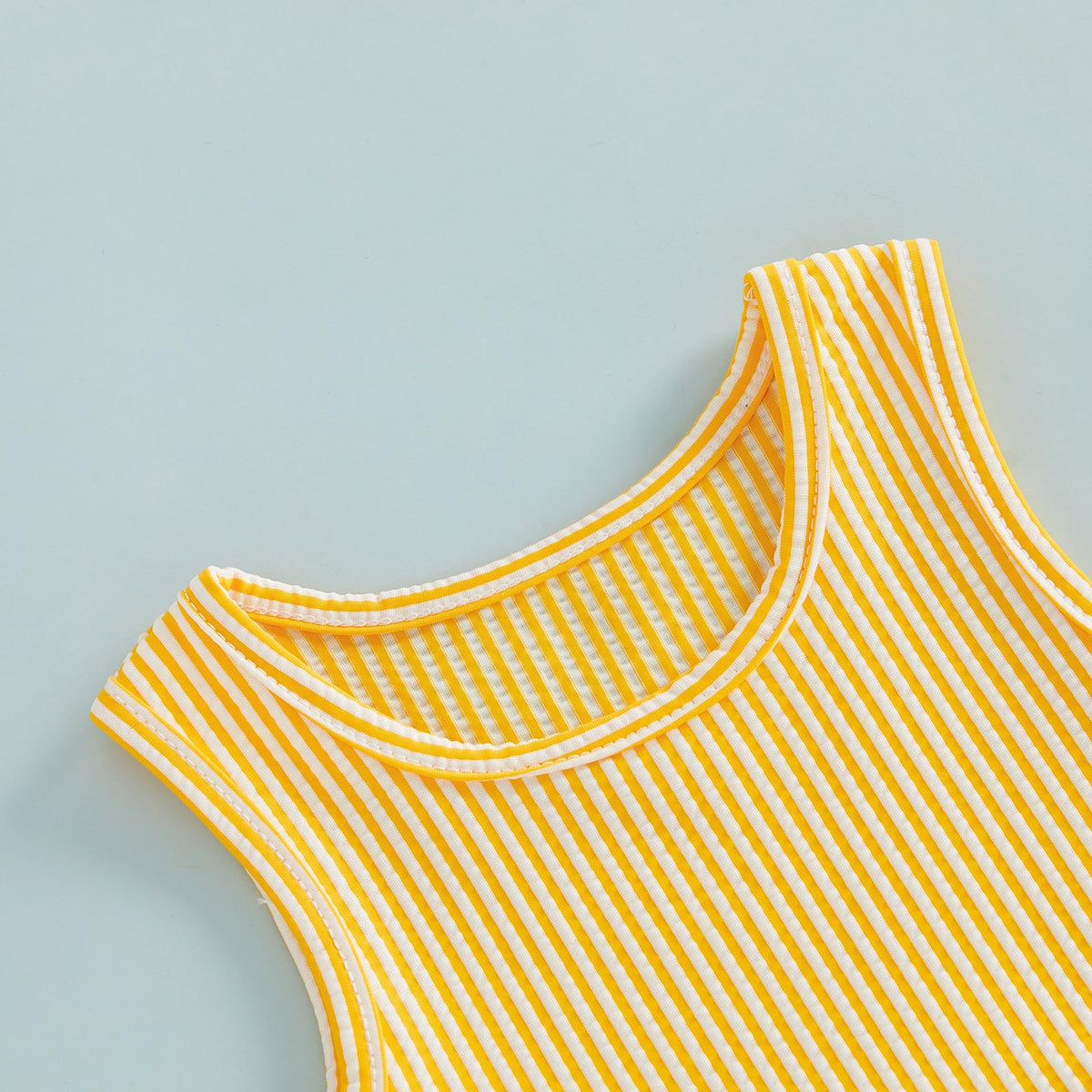Baby Swimsuit Girl Toddler Bikini Sets Sleeveless Ruffle Striped Bathing Suit Infant Beach Swimwear