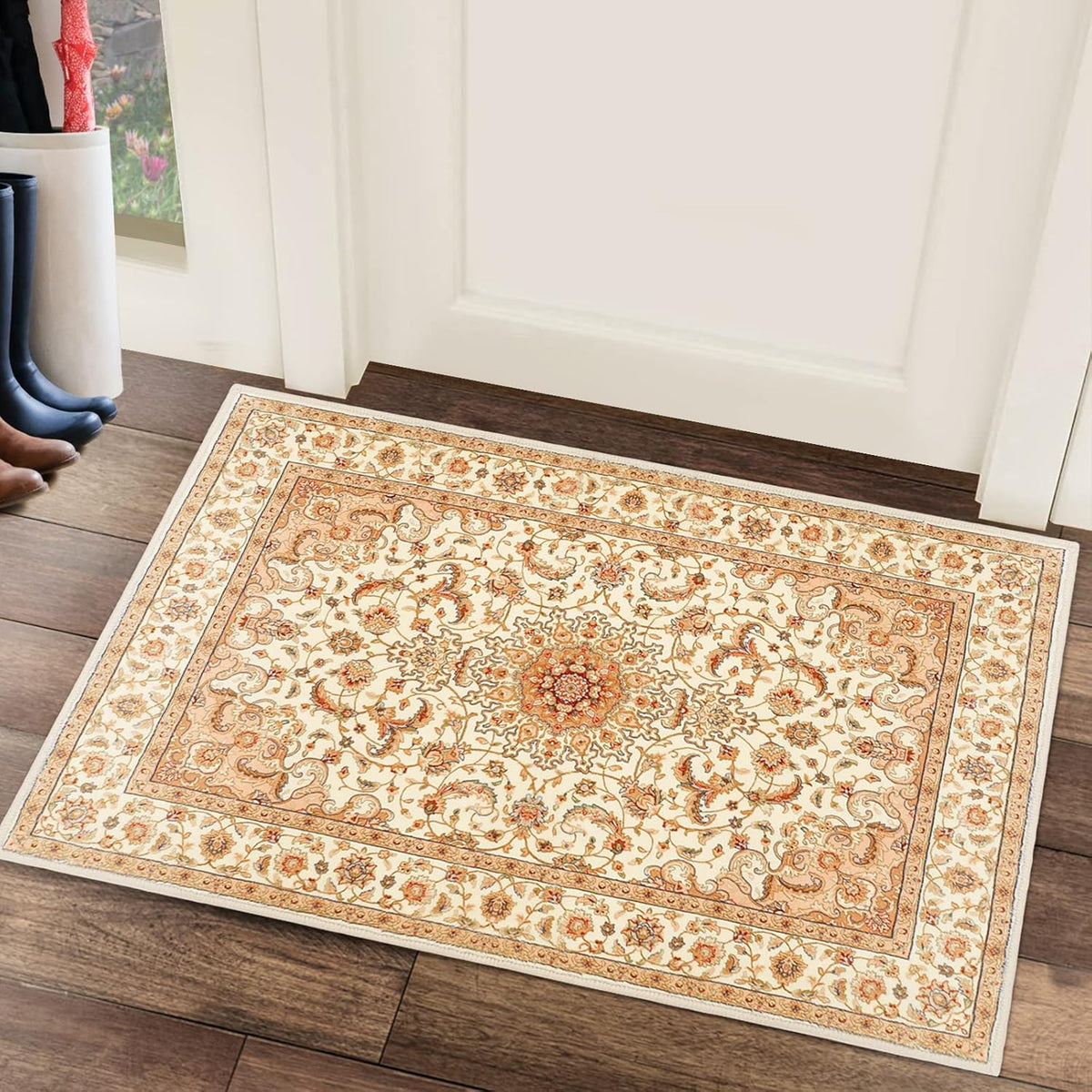 Boho Area Rug, Machine Washable Rugs
