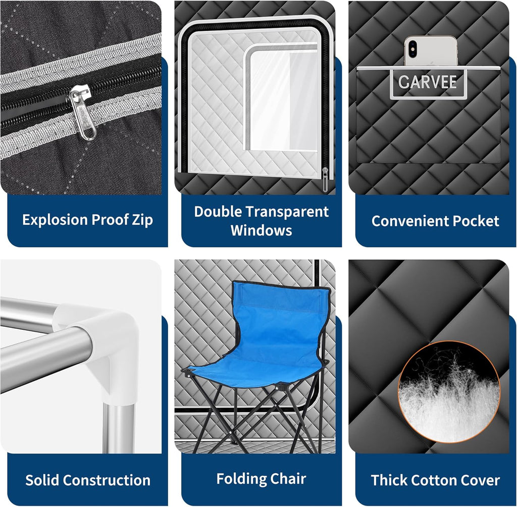 Sauna Box,Portable Sauna for Home with 4L 1500W Steamer,Portable Steam Sauna Tent with 600D