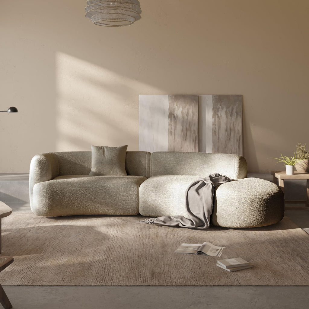 Formia Boucle Curved Sectional Couch