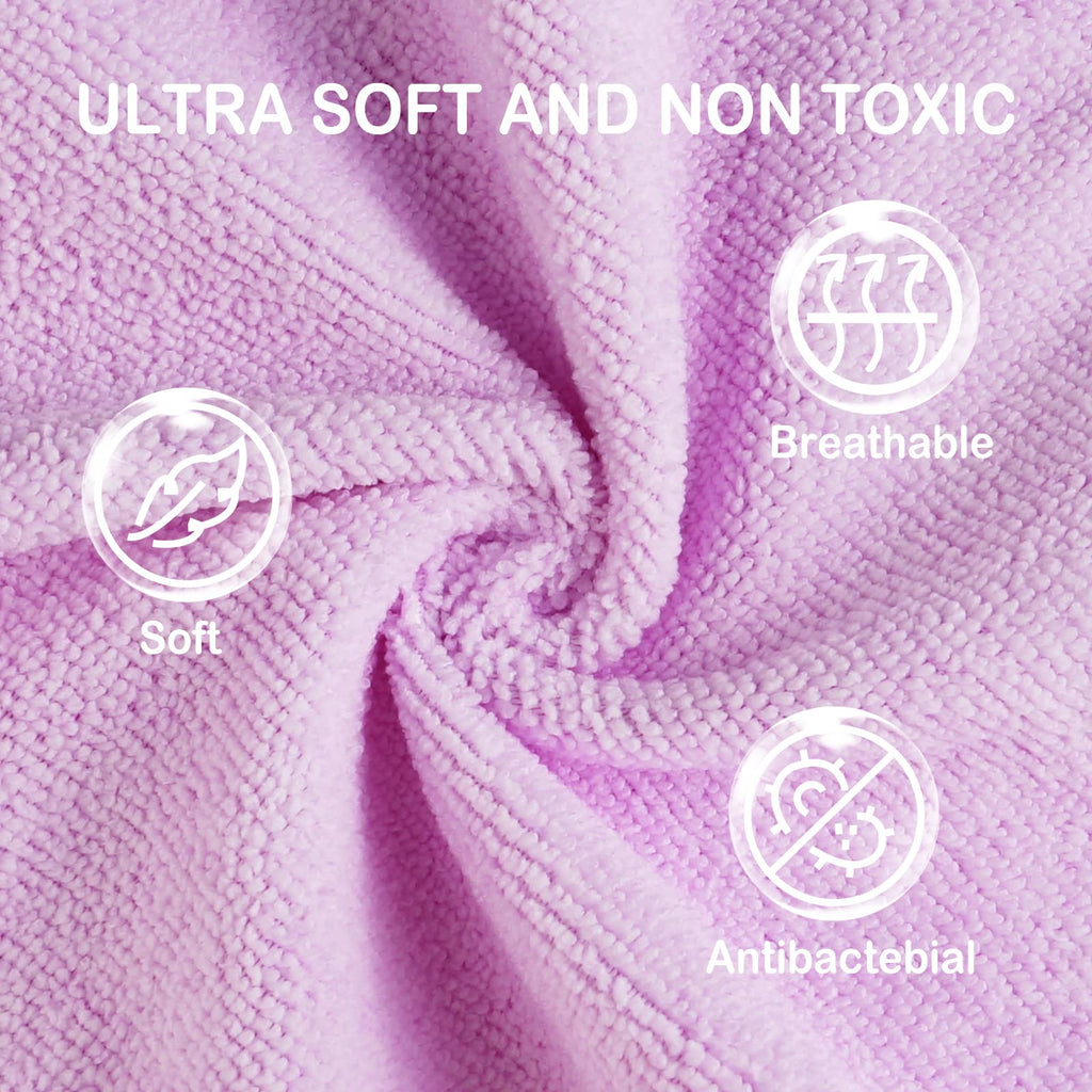 Baby Washcloths, 24Pack Baby Wash Cloths Extra Soft & Ultra Absorbent, Baby Towels and Washcloths Face Towel Unisex