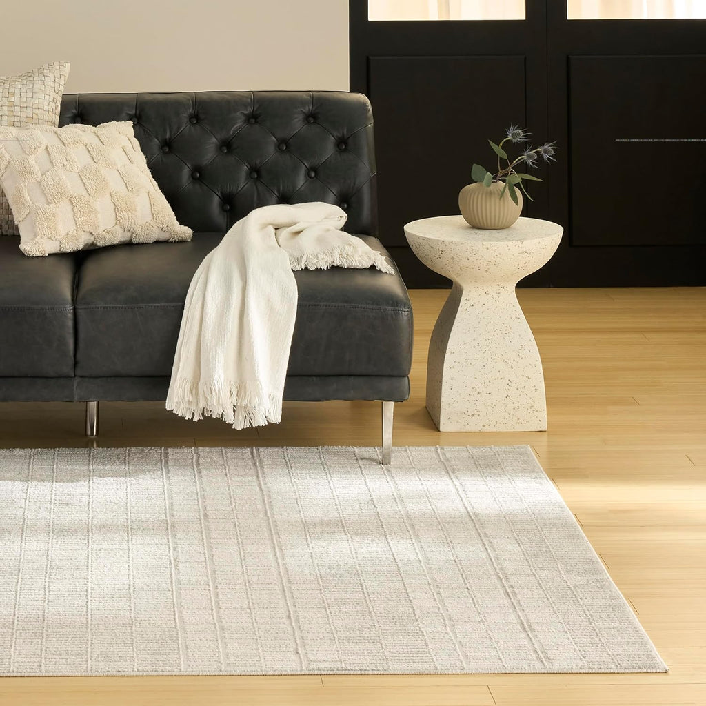 Home Nordic Ivory Area Rug - Easy Clean, Non Shedding, Bed Room, Living Room, Dining Room, Kitchen