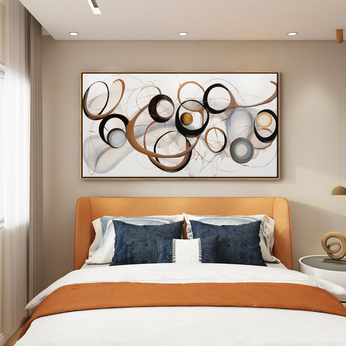 Framed Wall Art Living Room Wall Decor Framed Abstract Canvas Wall Art Bedroom Wall Decor Above Bed Office