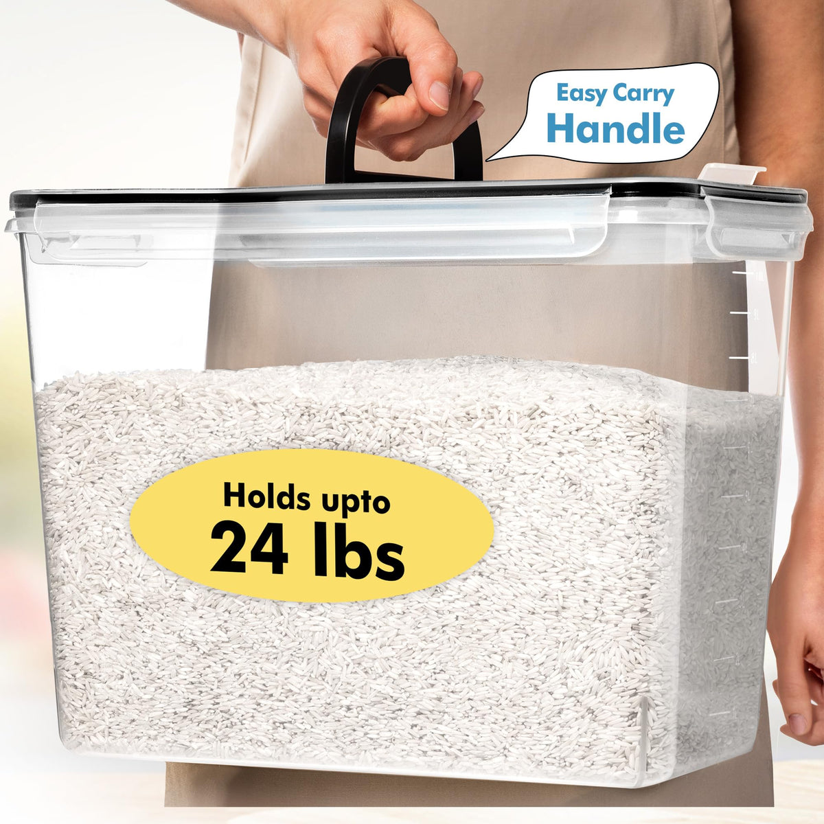 2 PC (11L | 372 oz) Flour Sugar Storage Containers with Spout Lid & Easy Carry Handle - BPA Free Extra Large Airtight