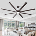 96" Ceiling Fan with LED Light and Remote - Oil Bronze