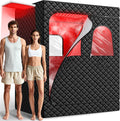 2 Person Infrared Sauna Box for Home, Portable Steam Sauna Room with 660nm+850nm Red Light Therapy Lamp