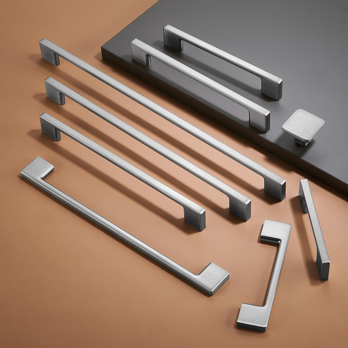 10 Pack Classic Cabinet Handles-3"/76mm Screw Spacing Brushed Nickel Furniture Hardware Handles Cabinets Bedroom
