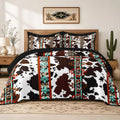 Quilt Set, 7 Pieces Western Cow Bedding, Bedspread