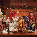 Nativity Sets for Christmas Indoor Set of 13 Pieces 11.8 Inches
