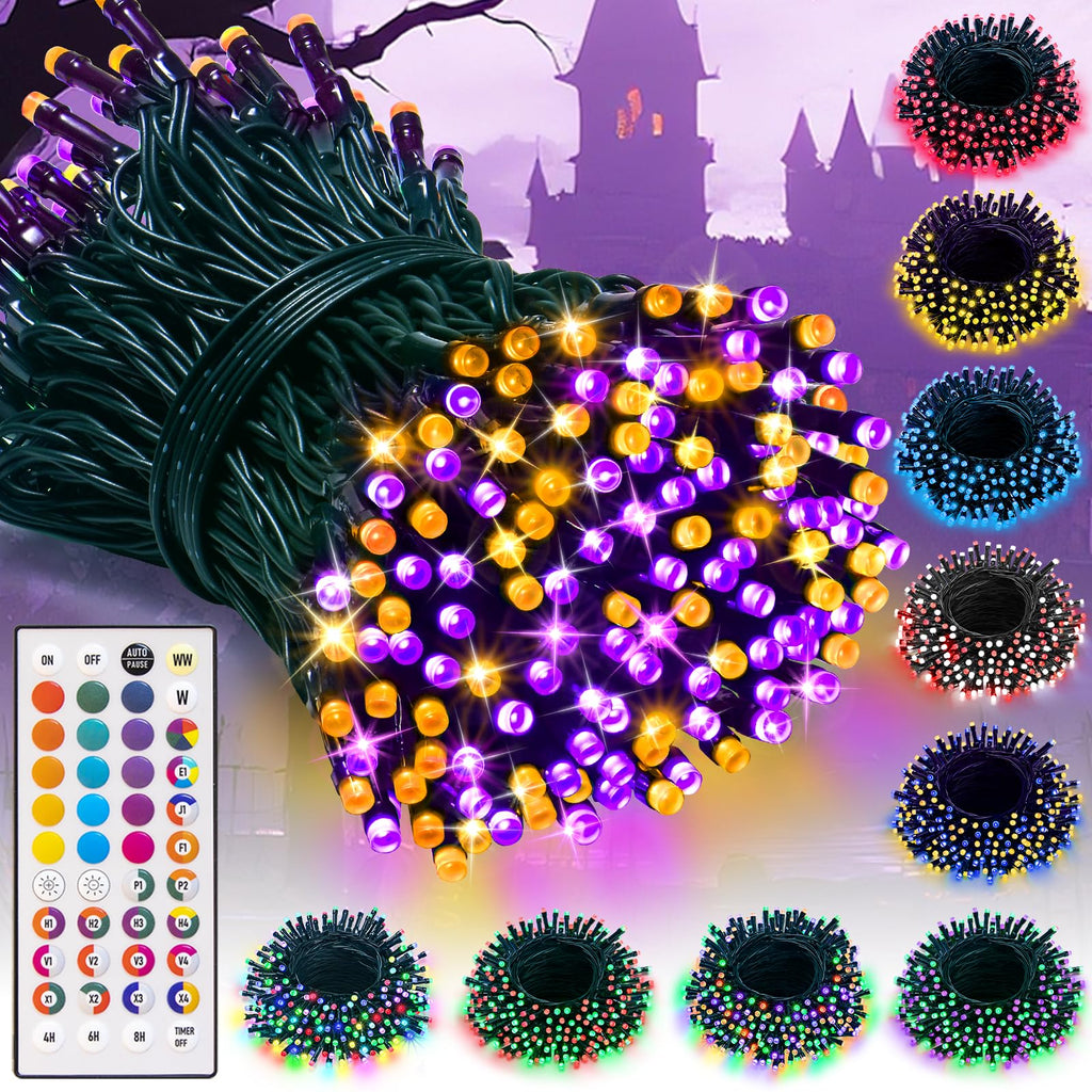 Color Changing Christmas String Lights Connectable 33Ft 100 LED