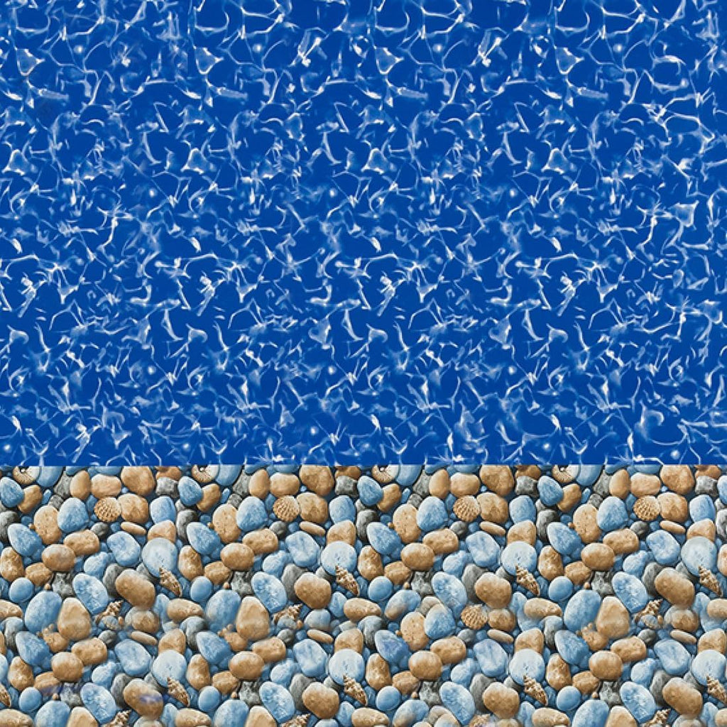 Overlap Pool Liner for Above Ground Pools, Bedrock, 15 (Round), 48/52 Inch Wall, 25 Gauge