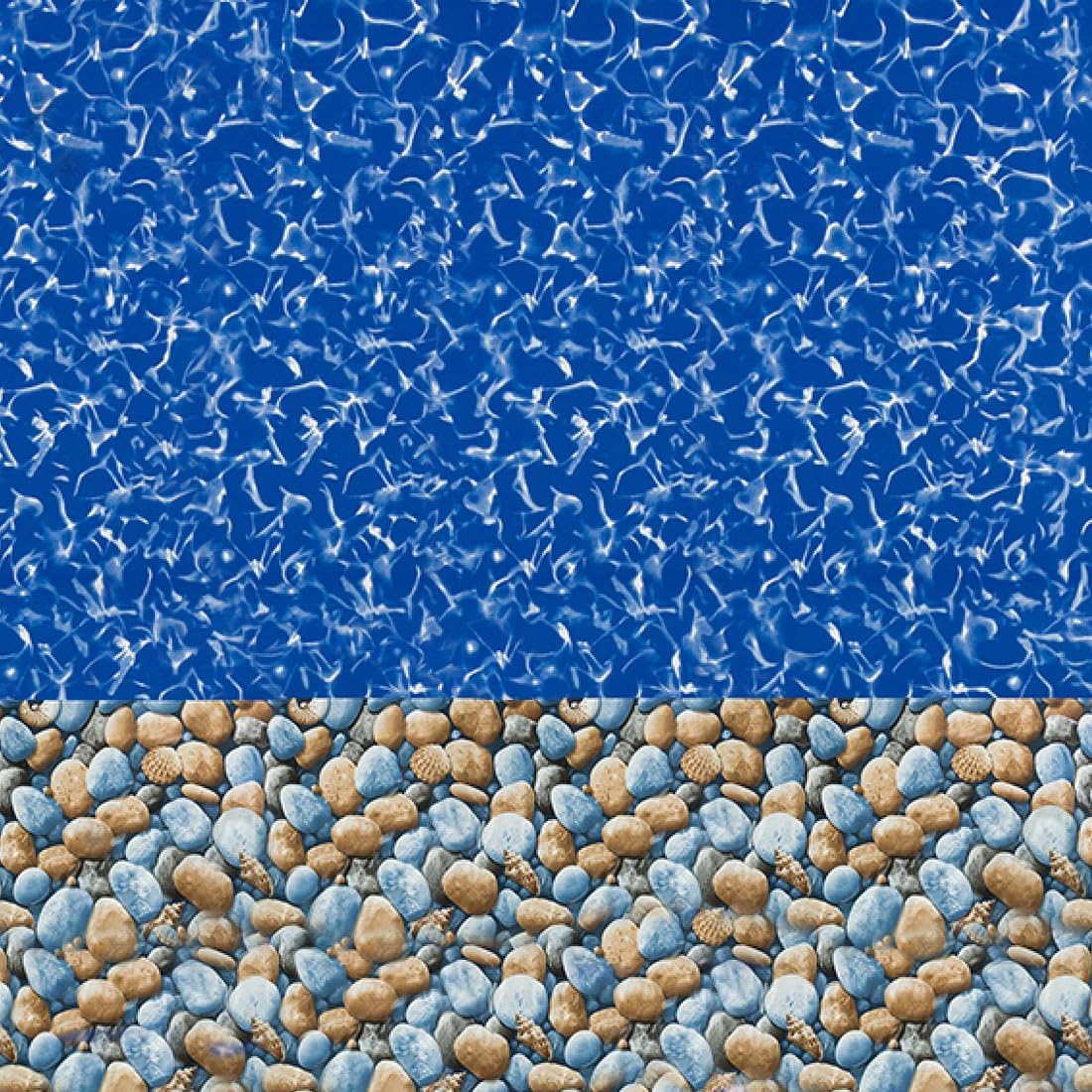 Overlap Pool Liner for Above Ground Pools, Bedrock, 15 (Round), 48/52 Inch Wall, 25 Gauge