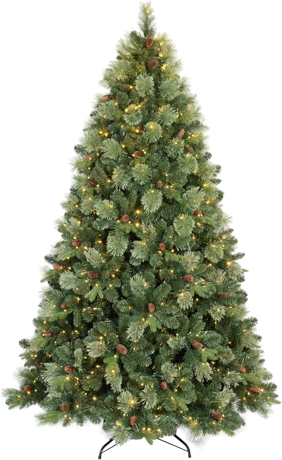 Pre-Lit Carolina Pine Christmas Tree, 820 Warm White Lights