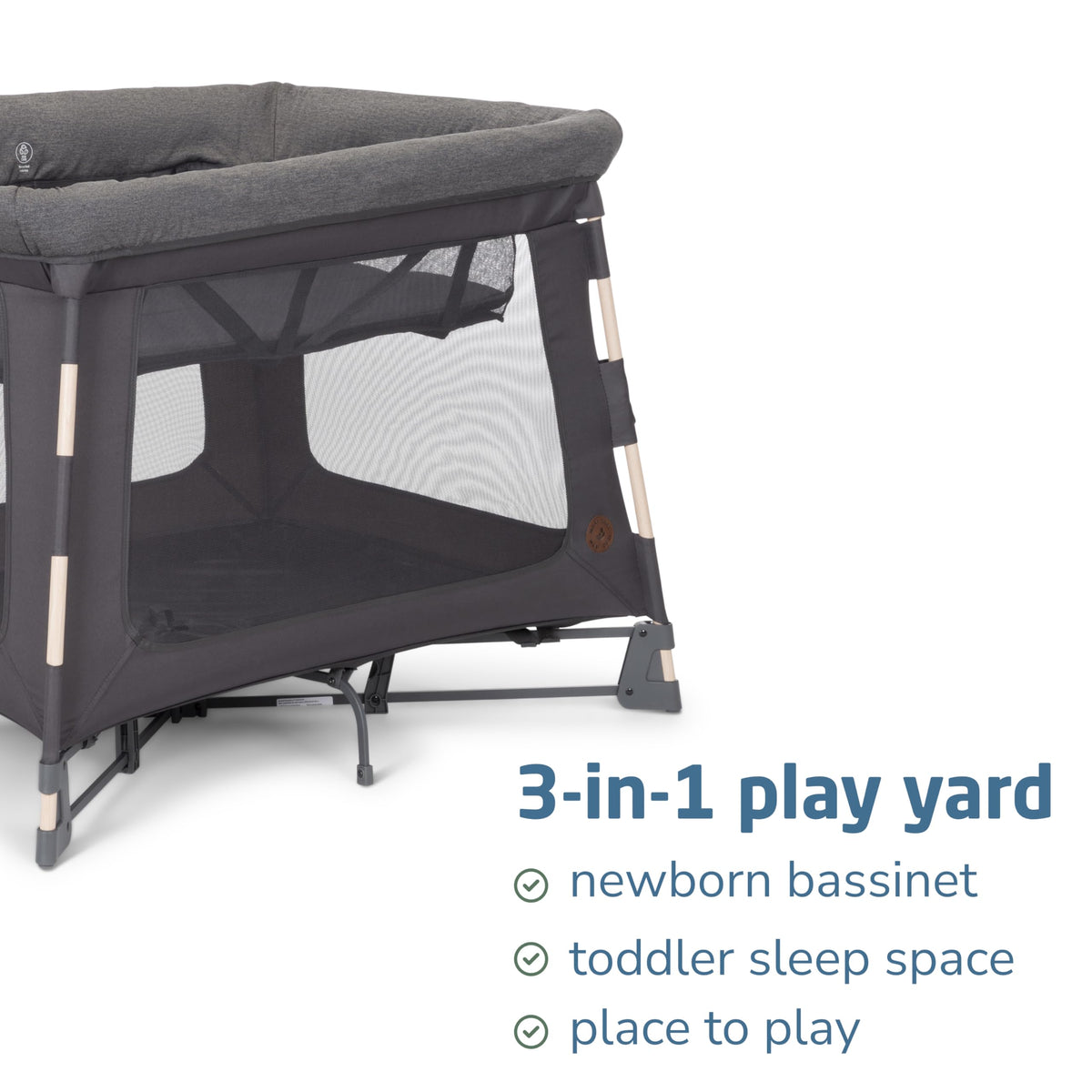Baby Play Yard & Bassinet - Classic Graphite