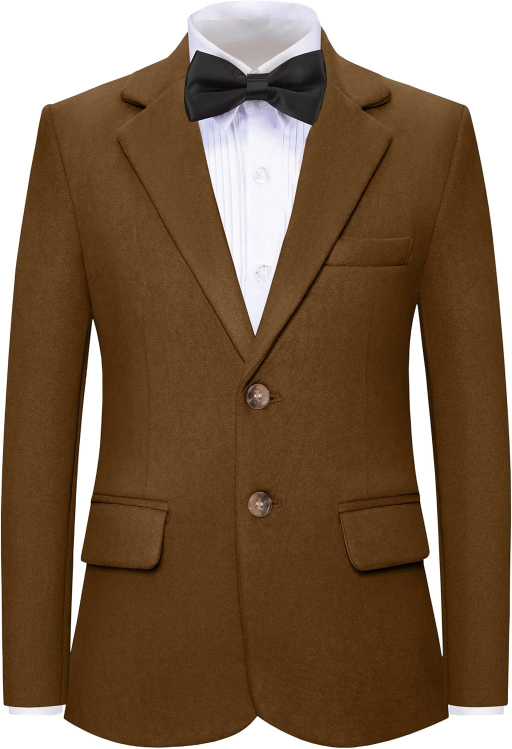 Blazer for Boys Suede Sport Coat Casual Suits Jackets for Boy Suede Blazer
