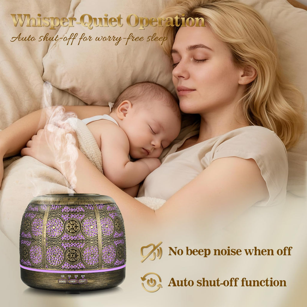 Essential Oil Diffuser, 500ml Aromatherapy Diffuser