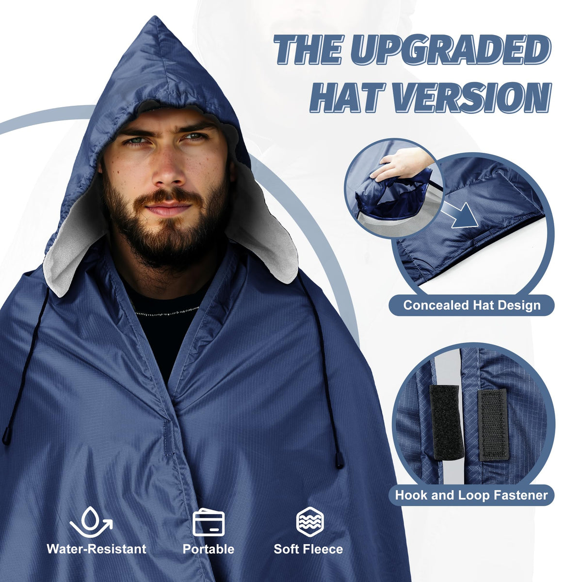 Large Waterproof Outdoor Stadium Blanket 80"x 58"