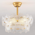 20" Gold Caged Crystal Ceiling Fan with Light & Remote
