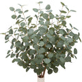 6 Pcs 27" Eucalyptus Stems Greenery Stems Eucalyptus Leaf Spray in Green Silk Plastic Plants Floral Artificial Plants