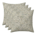 Square Throw Pillows Set of 4 | 24" x 24" | Water and Fade-Resistant Performance Fabric | Outdoor Pillow Covers with