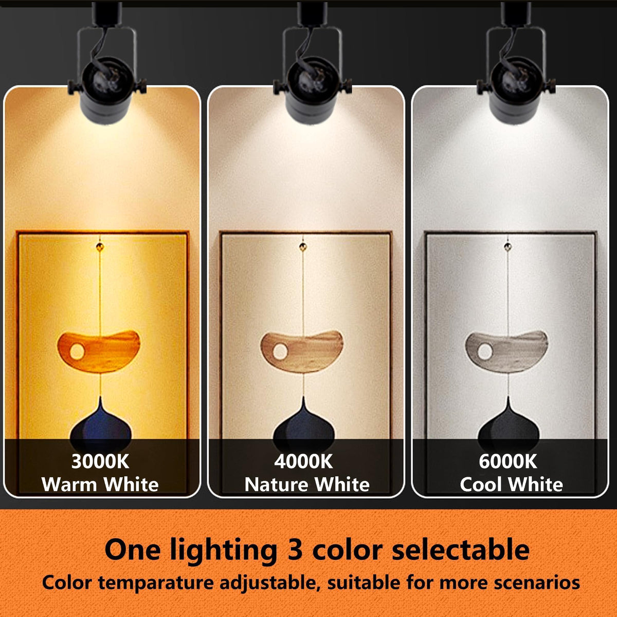 Dimmable LED Track Lighting Heads H Type GU10 Ceiling Spotlights
