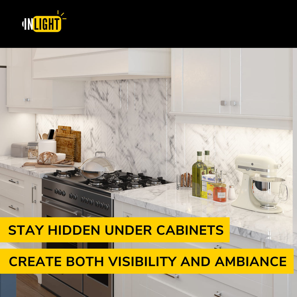 Hardwired Only LED Under Cabinet Light, 3-CCT Selectable