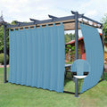 Outdoor Patio Curtains 2 Panels, 110x120 inch, Sky Blue