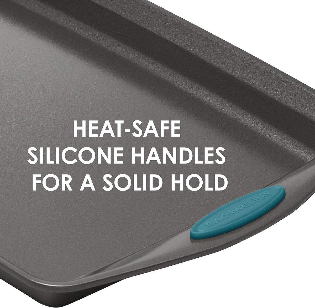 Yum-o! Nonstick Bakeware Oven Lovin' Pans Set, 10-Piece, Gray and Marine Blue