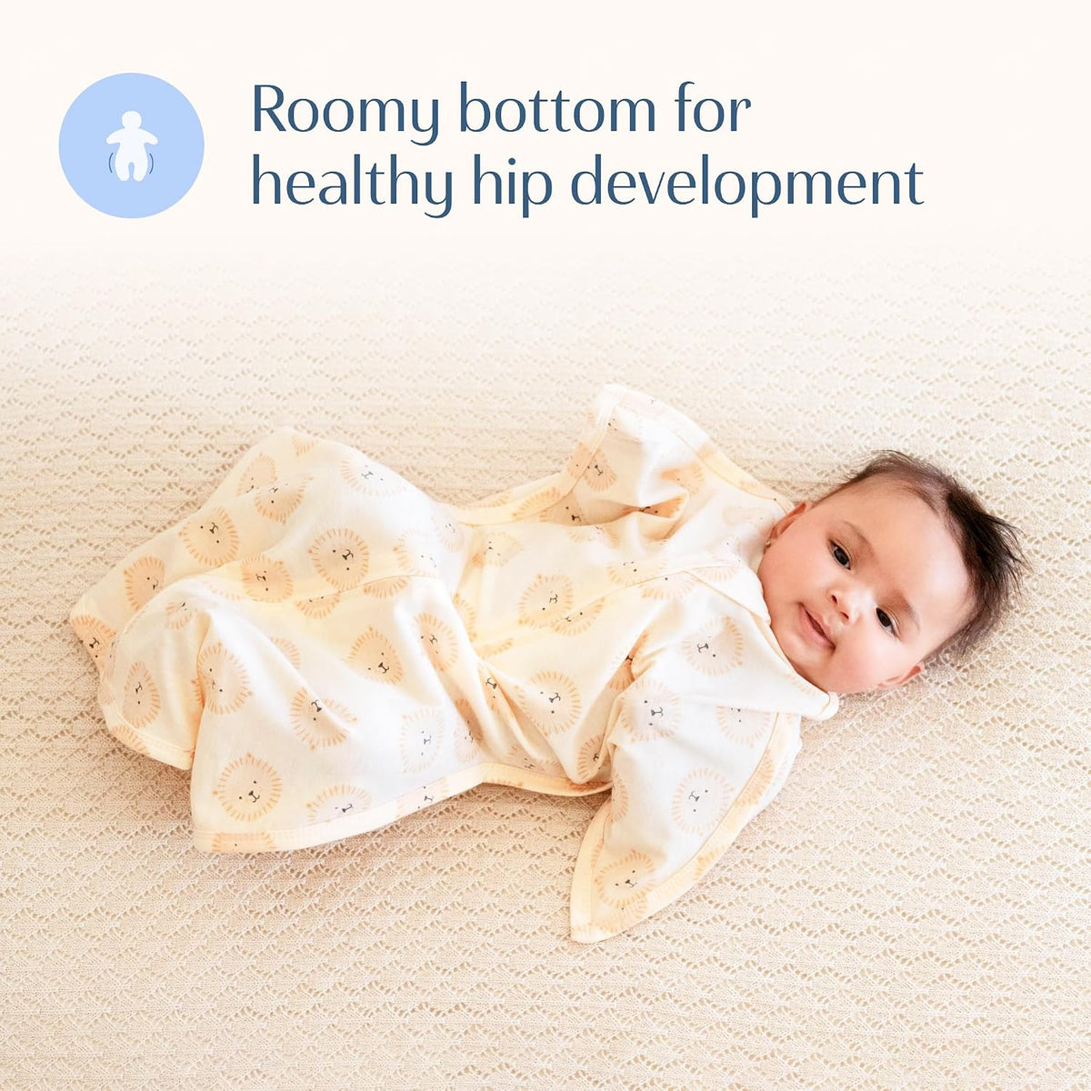 Transition Swaddle - Cozy Baby Swaddle Blanket with Zipper Convenience - Roomy Wearable Blanket for Easy