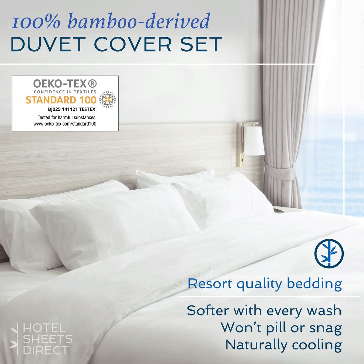 Duvet Cover Bed Linen Set, 3 -Piece Set, Grey