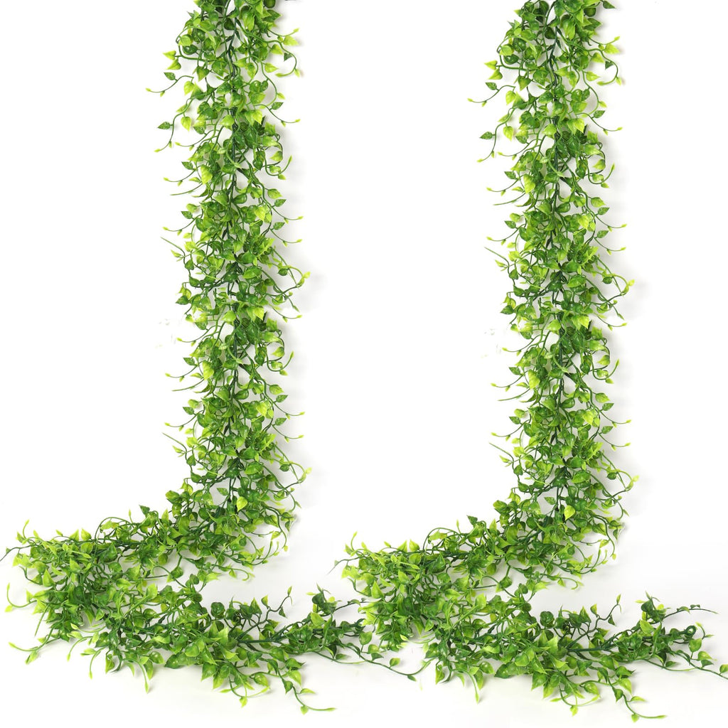 Artificial Ivy Vine 2P 6Ft UV Resistant Green Eucalyptus Garland