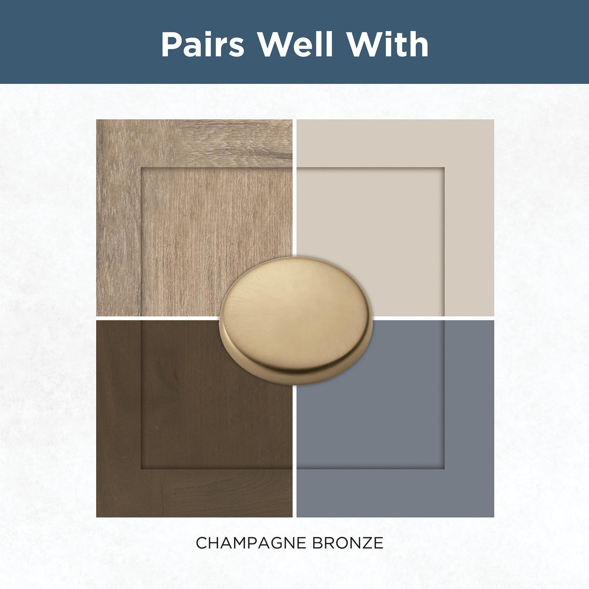 2 Pack Champagne Bronze Gold Cabinet Handles 18 inch (457mm) Kitchen Cabinet Handles and Drawer Pulls for Cupboards
