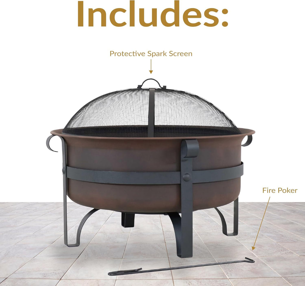 29 Inch Fire Pit - Wood Burning