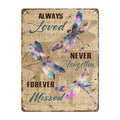 Dragonfly Decor Always Loved Never Forgotten Forever Missed Dragonfly Poster Farm Outdoor Bathroom Restaurant Cafes