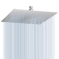 16 inch Brushed Nickel Large Rain Shower Head - All Metal 304 Stainless Steel, Full Body Rainfall Shower with 324