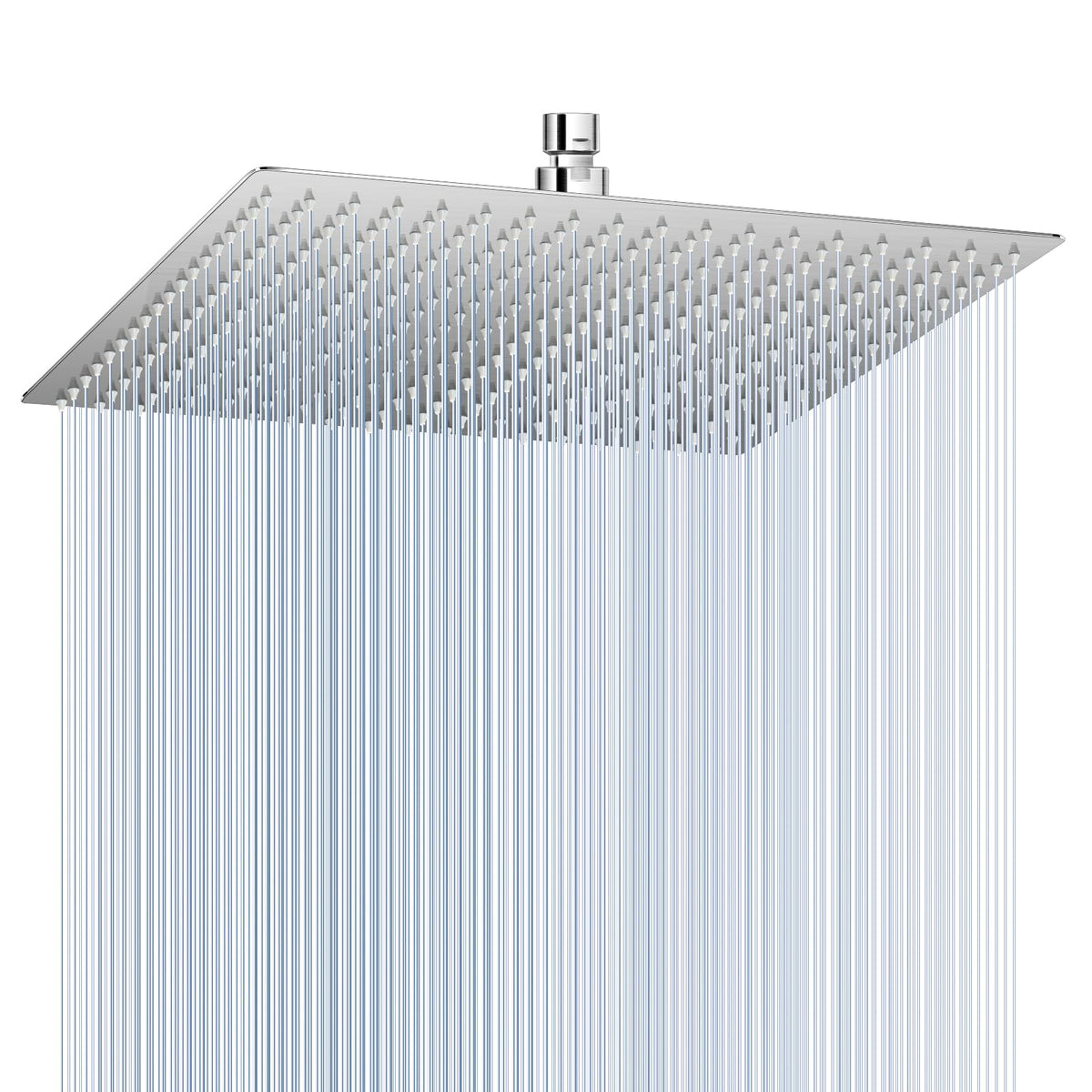 16 inch Brushed Nickel Large Rain Shower Head - All Metal 304 Stainless Steel, Full Body Rainfall Shower with 324