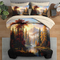Comforter Set with Sheets, 7 Pieces Fall Mountain Bedding