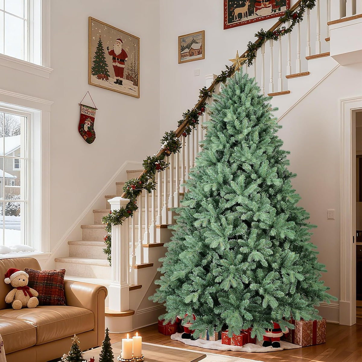 Christmas Tree ,Artificial Full Christmas Trees , Xmas Decoration Spruce Trees with 3308 PE & PVC Branch Tips