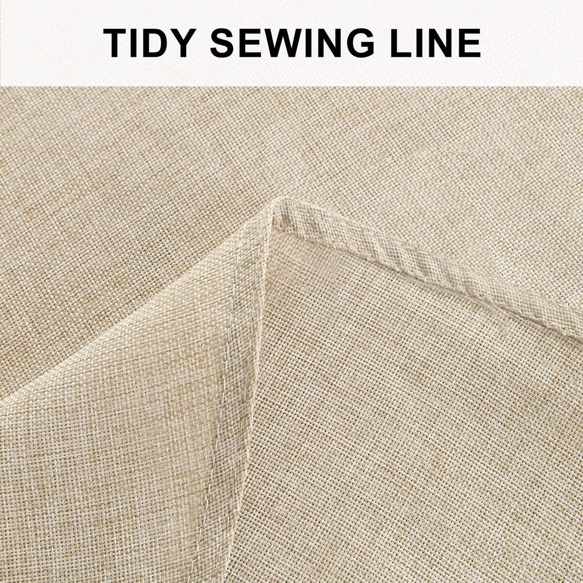 Beige Round Linen Tablecloth 120 Inch Dining Room